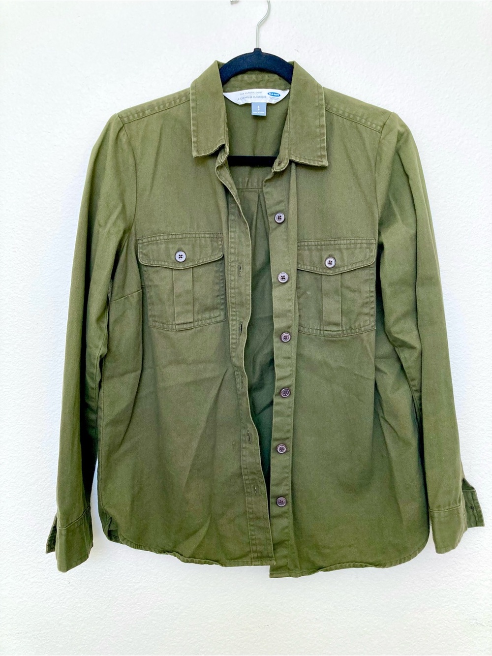 Old Navy Green Utility Shirt Size Small